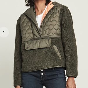 NWT Veronica Beard Leo Sherpa Pullover. Size L.